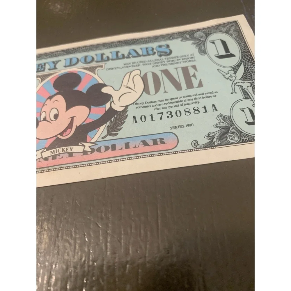 1990 Disney Dollar Micky Mickey Mouse